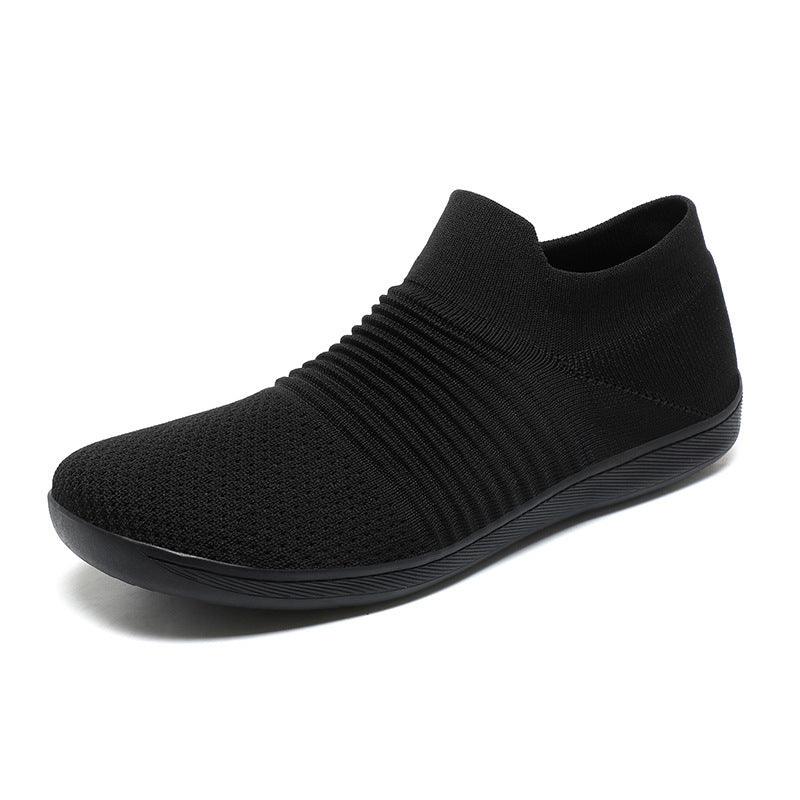 Men's Breathable Lightweight Fly Woven Casual Sneakers - Vogue Aura