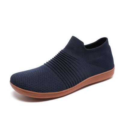 Men's Breathable Lightweight Fly Woven Casual Sneakers - Vogue Aura