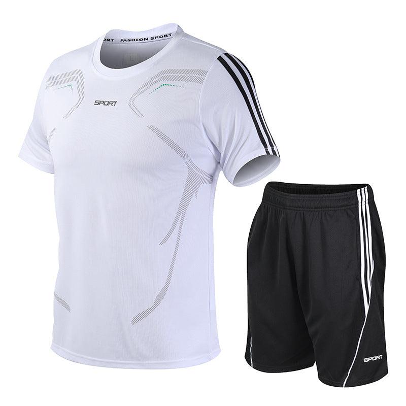 Men's Outdoor Sports Two-Piece Shorts Set for Active Students - Vogue Aura