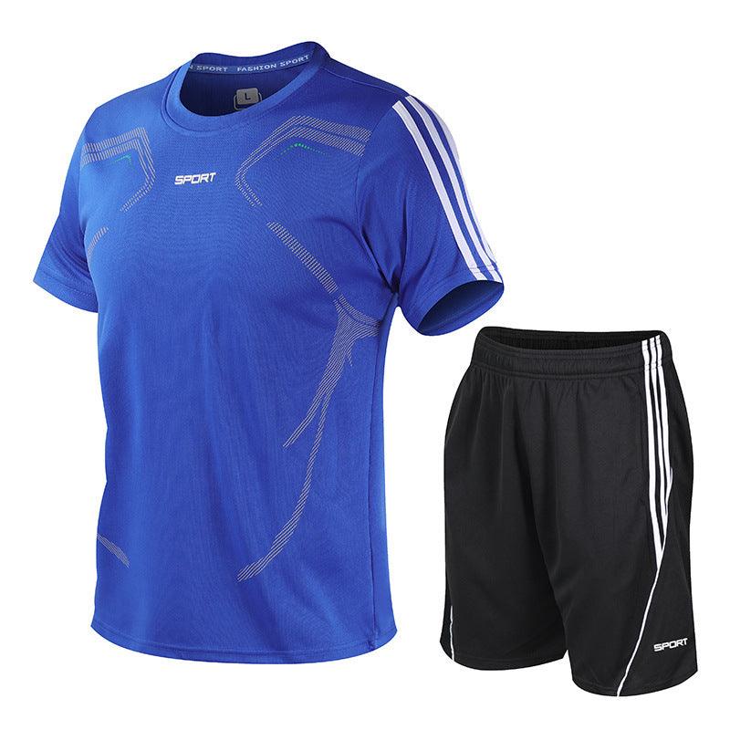 Men's Outdoor Sports Two-Piece Shorts Set for Active Students - Vogue Aura