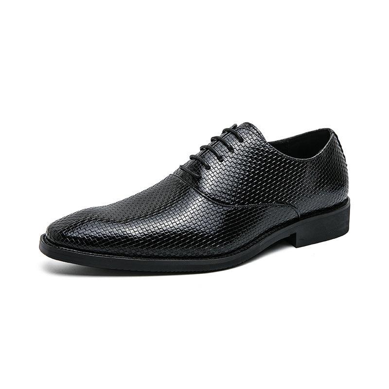 Men's Retro Lace-up Leather Shoes for Casual Elegance - Vogue Aura