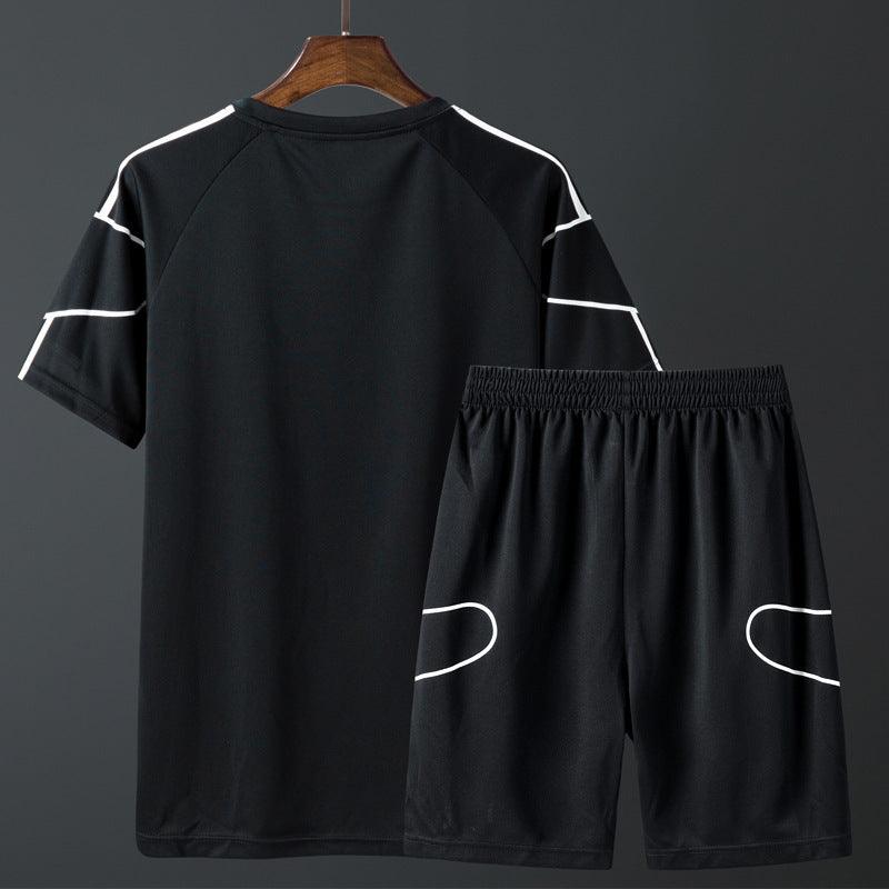 Men's Athletic Short Sleeved Workout Set - Vogue Aura