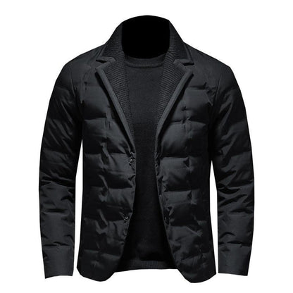 Men's Stylish Korean Down Jacket for Cold Weather - Vogue Aura