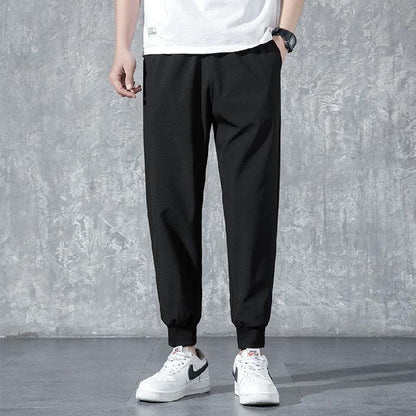 Men's Thin Straight Loose And Quick-drying Sports And Leisure Trousers - Vogue Aura