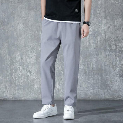 Men's Thin Straight Loose And Quick-drying Sports And Leisure Trousers - Vogue Aura