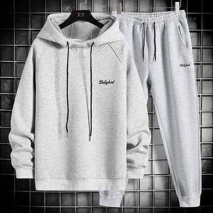 Men's Trendy Hooded Sweater Suit for Spring and Autumn - Casual Sportswear Couple Set - Vogue Aura