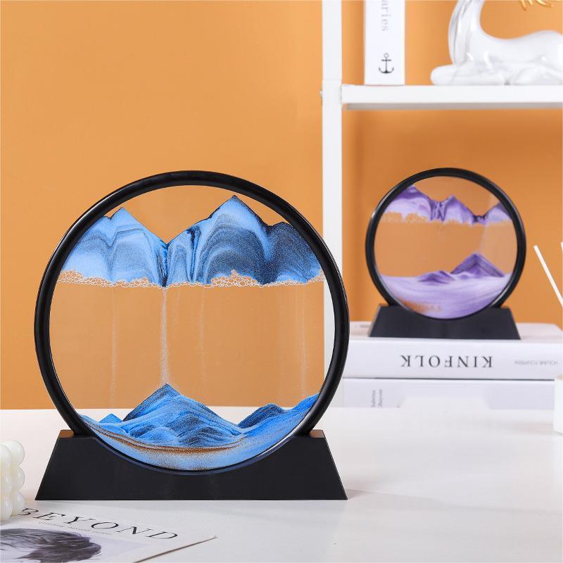 Mesmerizing Quicksand Art Hourglass Decor Glass Craft - Vogue Aura