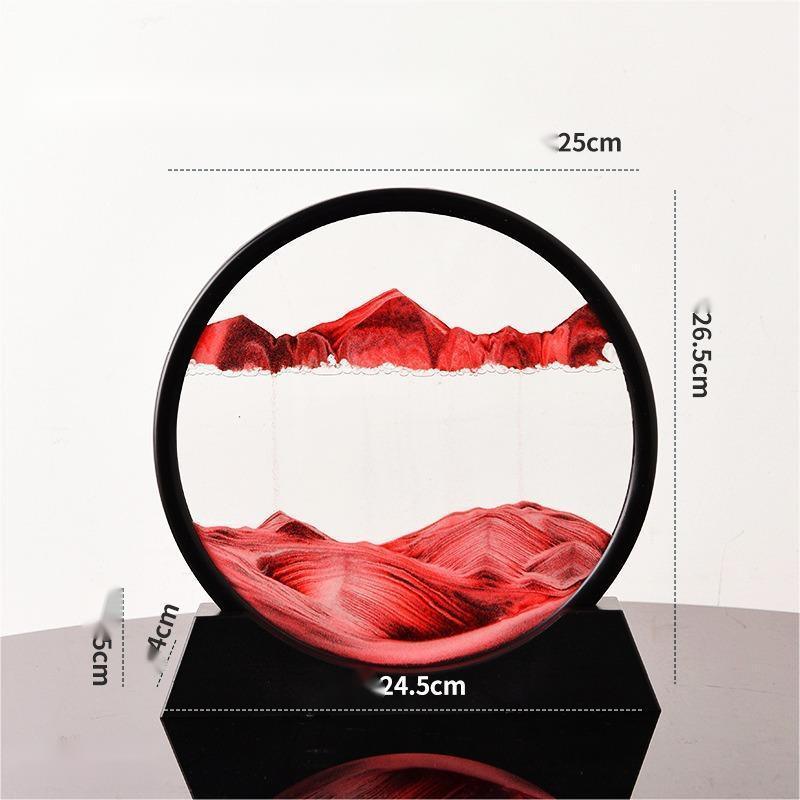 Mesmerizing Quicksand Art Hourglass Decor Glass Craft - Vogue Aura