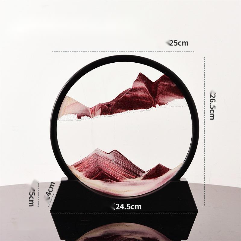 Mesmerizing Quicksand Art Hourglass Decor Glass Craft - Vogue Aura