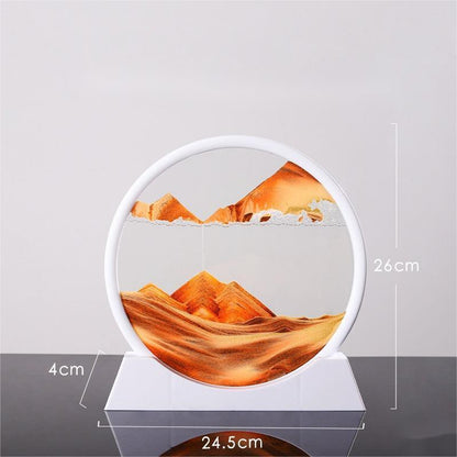 Mesmerizing Quicksand Art Hourglass Decor Glass Craft - Vogue Aura