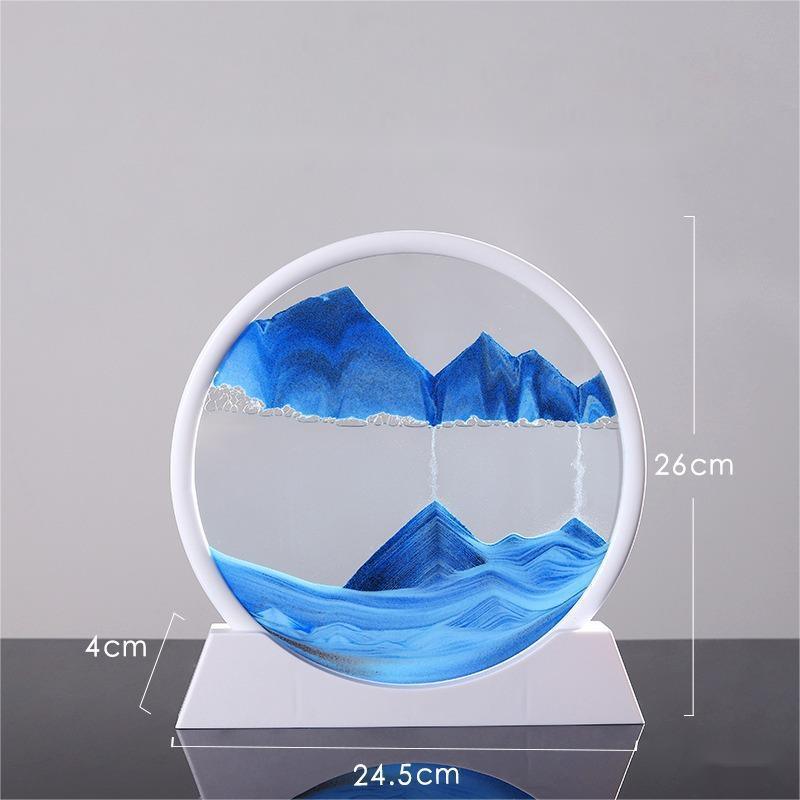 Mesmerizing Quicksand Art Hourglass Decor Glass Craft - Vogue Aura