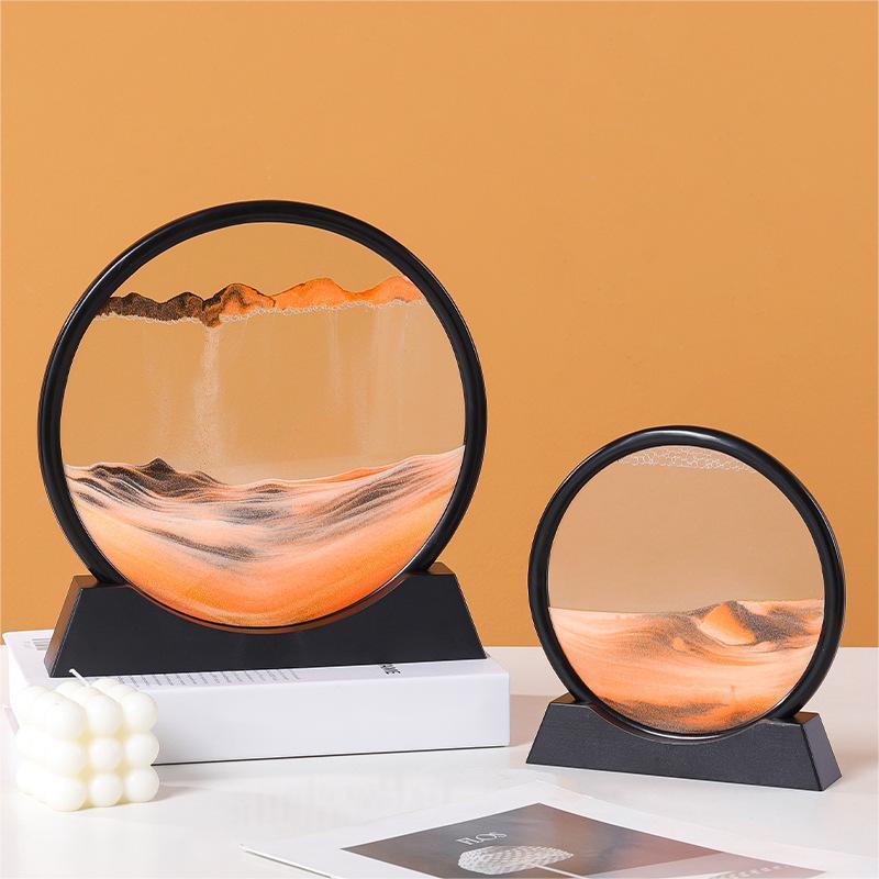 Mesmerizing Quicksand Art Hourglass Decor Glass Craft - Vogue Aura