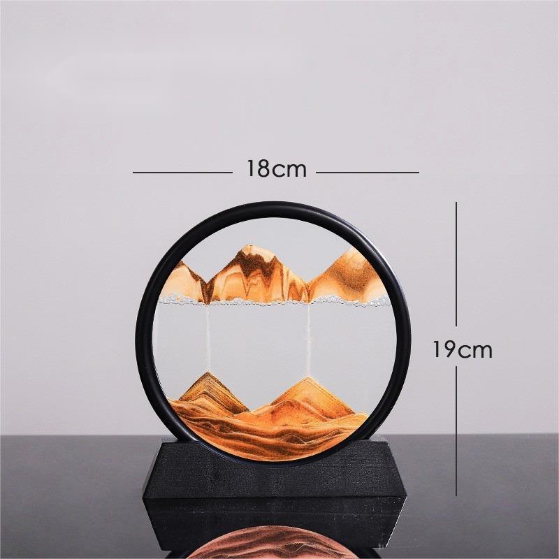 Mesmerizing Quicksand Art Hourglass Decor Glass Craft - Vogue Aura