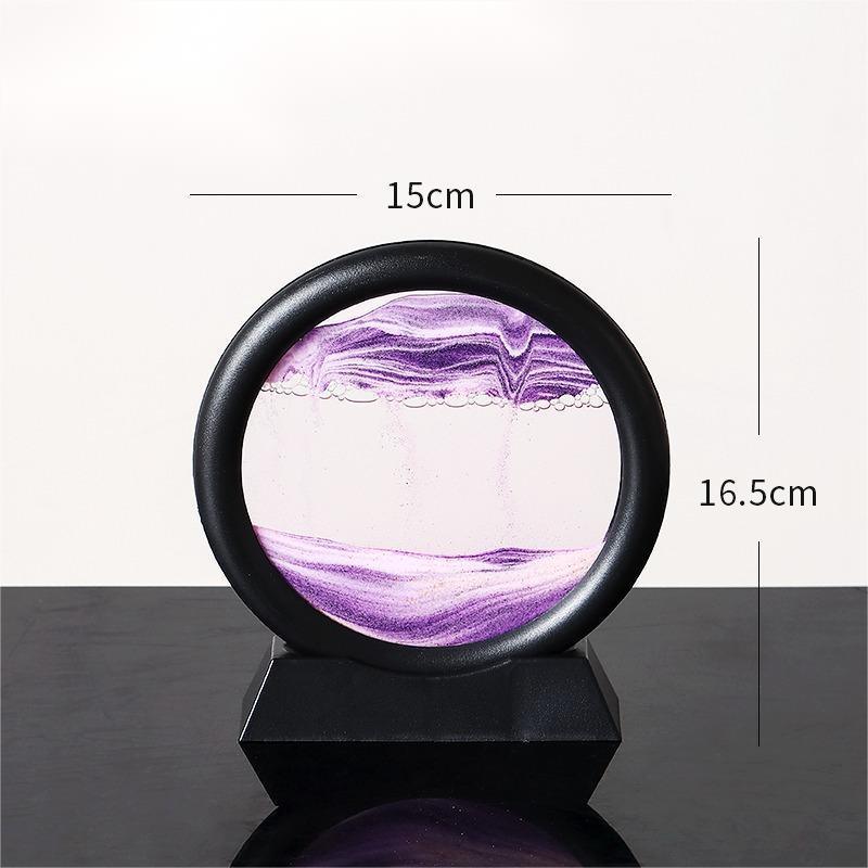 Mesmerizing Quicksand Art Hourglass Decor Glass Craft - Vogue Aura