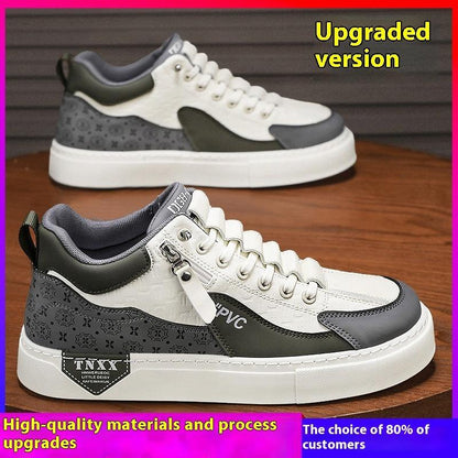 Mid-Top Waterproof Leather Slip-On Shoes for Teenagers - Vogue Aura