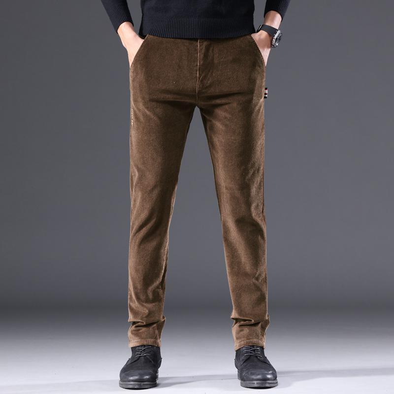 Middle-aged Business Casual Corduroy Trousers - Vogue Aura