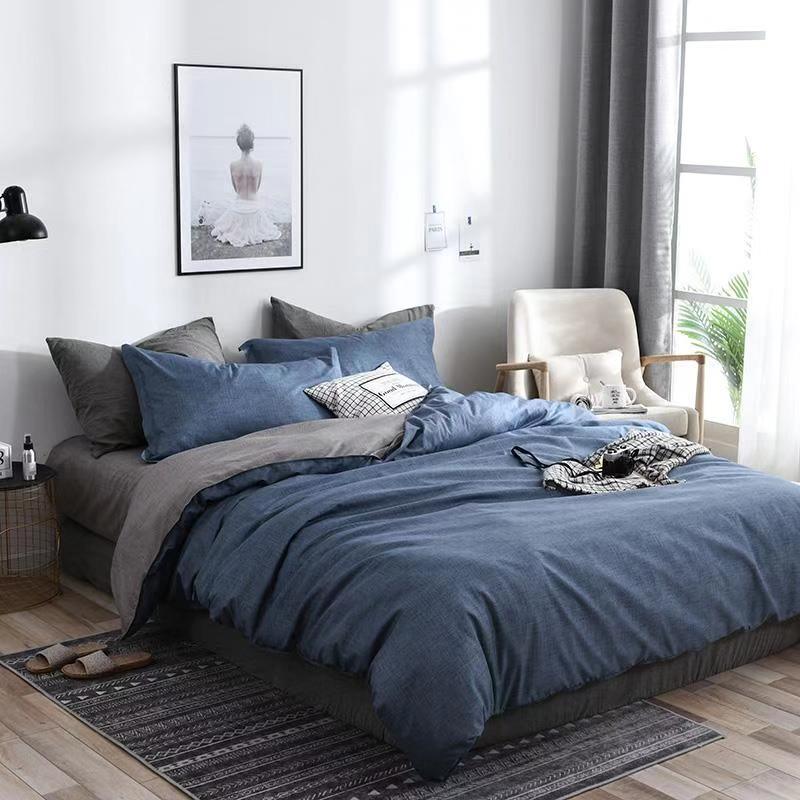 Modern Geometric Antibacterial Duvet Cover Set with 2 Pillowcases - 3-Piece Bedding Ensemble - Vogue Aura