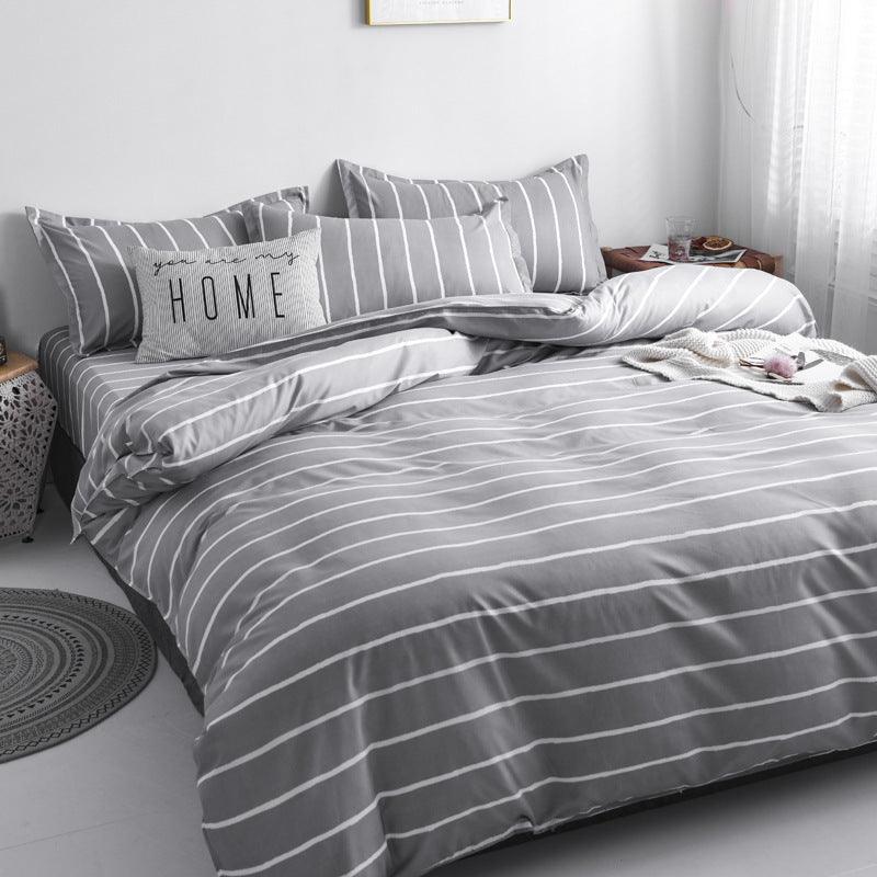 Opulent Brushed Four-Piece Bed Linen Set - Vogue Aura