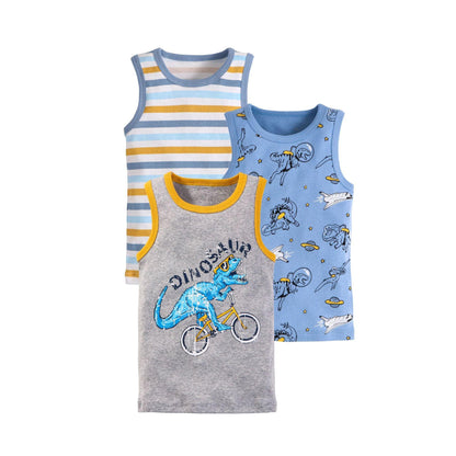 Playful Cartoon Knitted Vest for Kids - Vogue Aura