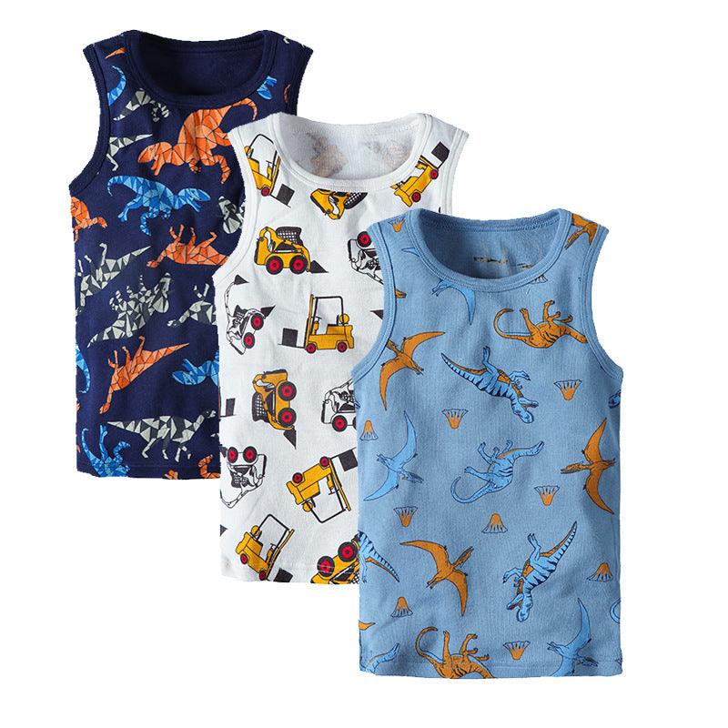 Playful Cartoon Knitted Vest for Kids - Vogue Aura