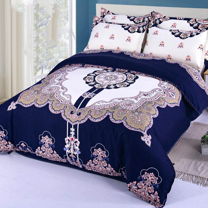 Plush Velvet Elegance Four-Piece Bedding Set - Vogue Aura