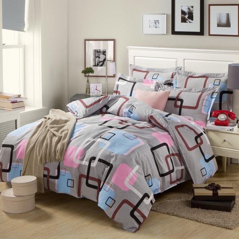 Luxurious Cotton Four-Piece Bedding Set - Vogue Aura