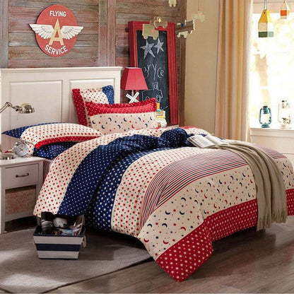 Luxurious Cotton Four-Piece Bedding Set - Vogue Aura