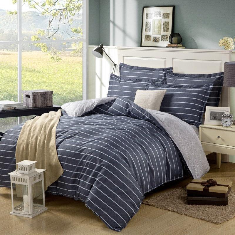 Luxurious Cotton Four-Piece Bedding Set - Vogue Aura