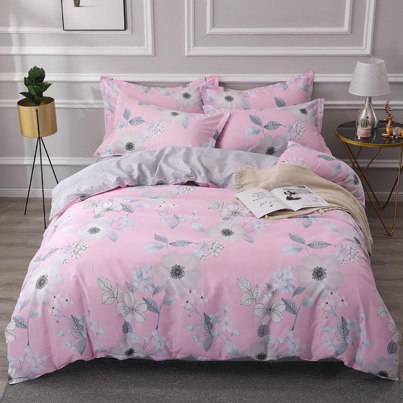 Luxurious Cotton Four-Piece Bedding Set - Vogue Aura