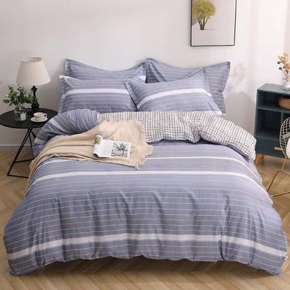 Luxurious Cotton Four-Piece Bedding Set - Vogue Aura