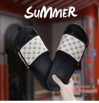 Premium Velcro Beach Flip-Flops for Men - Non-Slip Summer Slippers in Stylish Colors - Vogue Aura