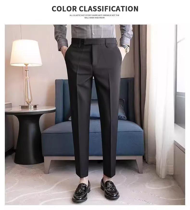 Ruoshuai Men's Formal Business Suit Pants - Vogue Aura