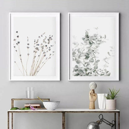 Scandinavian Floral Canvas Art for Home Décor - Vogue Aura