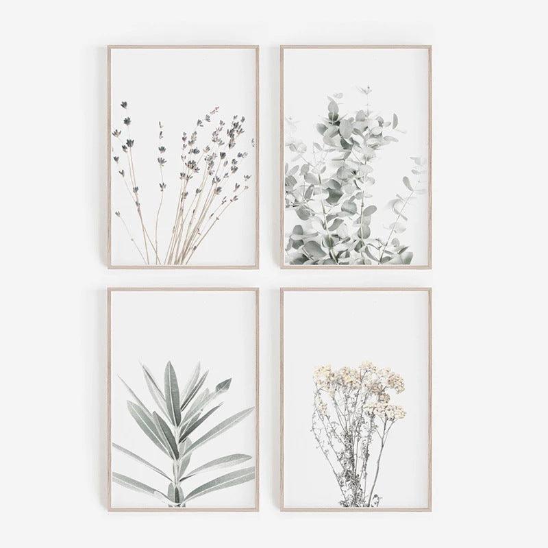 Scandinavian Floral Canvas Art for Home Décor - Vogue Aura