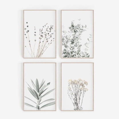 Scandinavian Floral Canvas Art for Home Décor - Vogue Aura