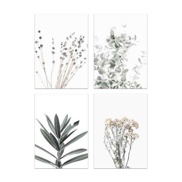 Scandinavian Floral Canvas Art for Home Décor - Vogue Aura