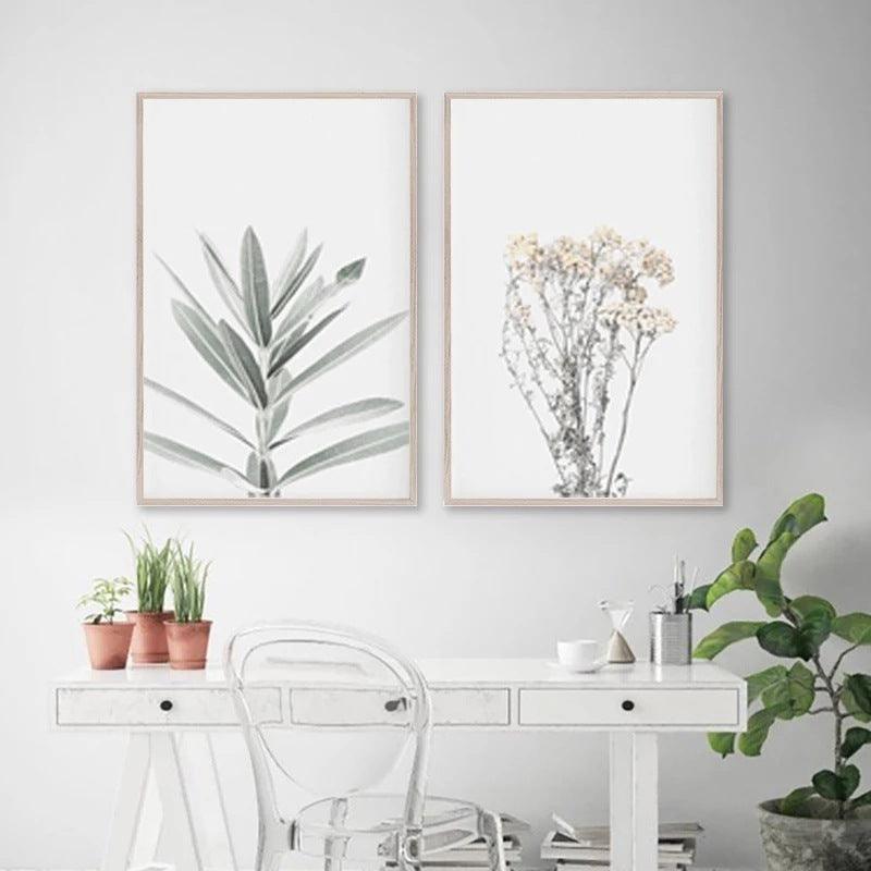 Scandinavian Floral Canvas Art for Home Décor - Vogue Aura