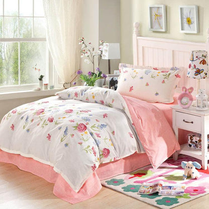 Serene Flora Cotton Bedding Collection - Vogue Aura