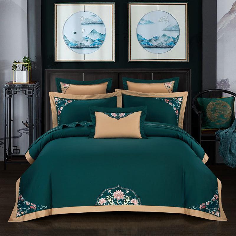 Serene Harmony Chinese-Inspired Cotton Bedding Collection - Vogue Aura