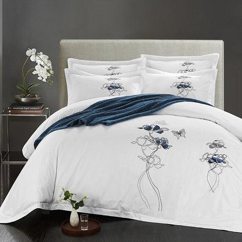 Serenity Sleep: Elegant 4-Piece Cotton Bed Linen Collection - Vogue Aura