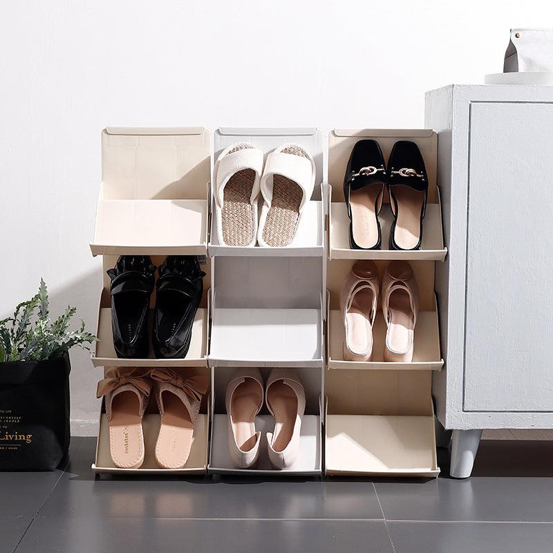 Shoe Rack Home Stackable Multi-layer Shoe Storage Shelf Organizer For Any Occasion Shoe Storage Space Saving - Vogue Aura