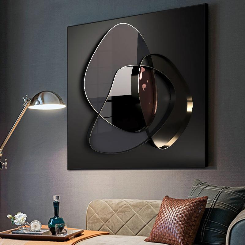 Sleek Contemporary 3D Metal-Inspired Canvas Art - Vogue Aura