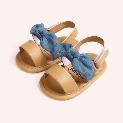 Small bow soft sole non-slip baby sandals - Vogue Aura