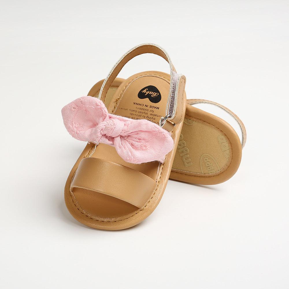 Small bow soft sole non-slip baby sandals - Vogue Aura