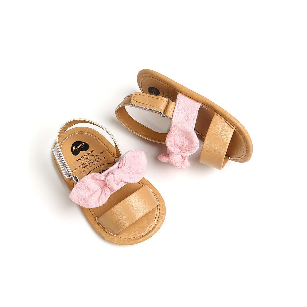 Small bow soft sole non-slip baby sandals - Vogue Aura