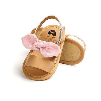 Small bow soft sole non-slip baby sandals - Vogue Aura