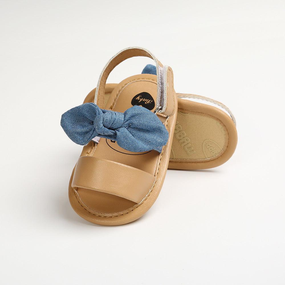 Small bow soft sole non-slip baby sandals - Vogue Aura