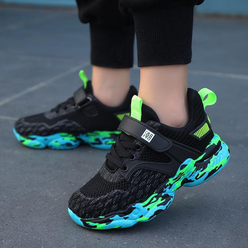 Spring And Summer Mesh Children's Sports Shoes Non-slip Boys Shoes - Vogue Aura