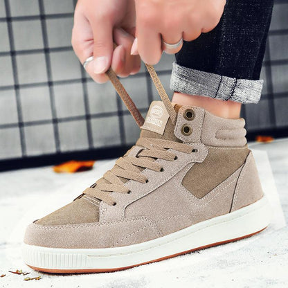 Men's High-Top Suede Sports Sneakers for Autumn & Winter - Vogue Aura