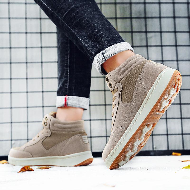 Men's High-Top Suede Sports Sneakers for Autumn & Winter - Vogue Aura